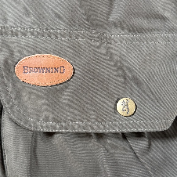 Vintage Browning Bomber Jacket Mens XXL Brown Lined Hunting Outdoor Chore Coat - Picture 9 of 12